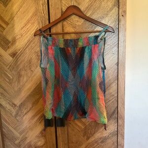 Anthropologie| Conditions Apply Size Large Multi-Colored Diamond Tank